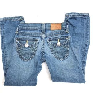 True religion girls jeans flap pocket size 6